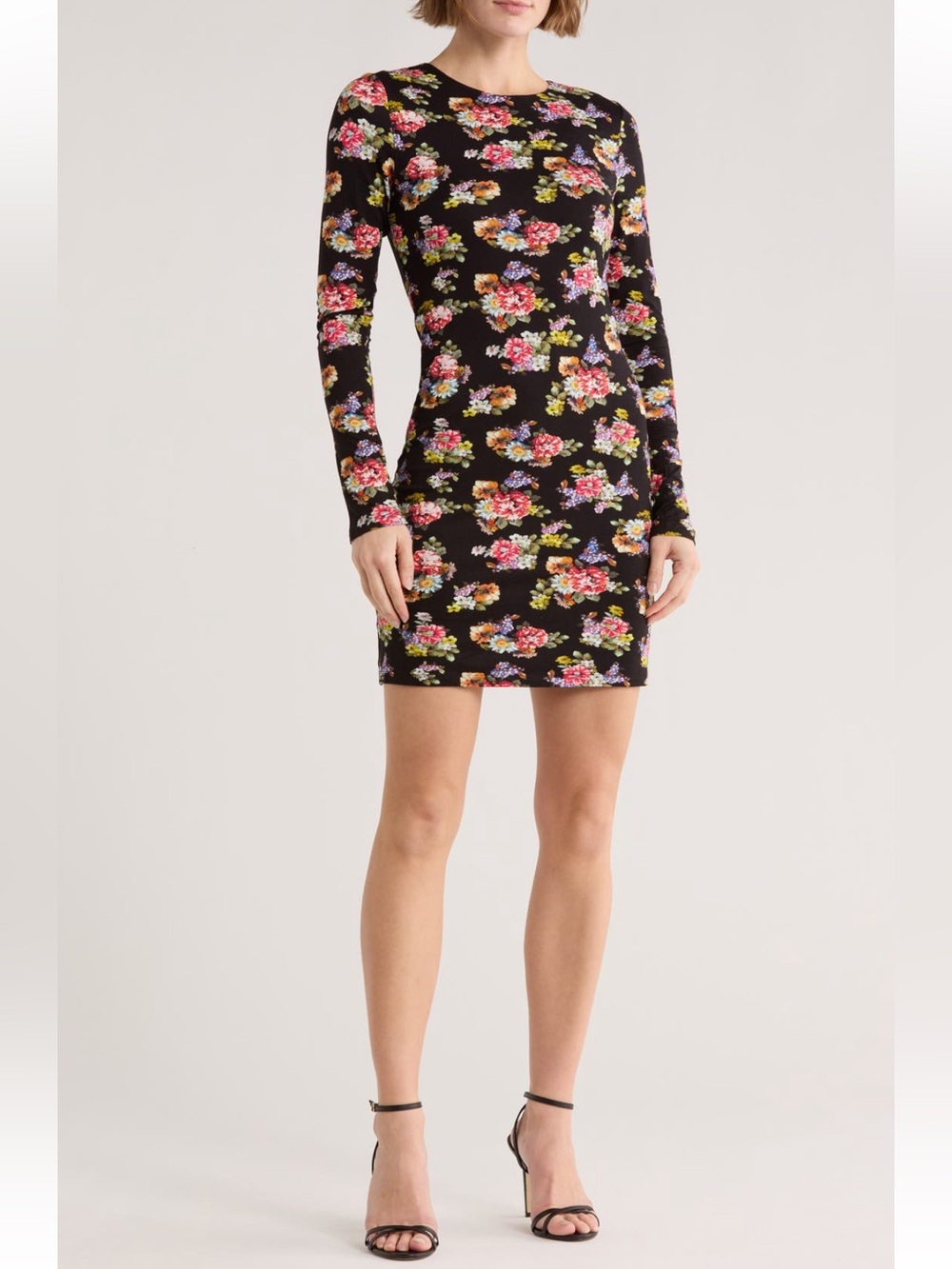 Alice & Olivia Women’s Delora Floral Long Sleeve Dress